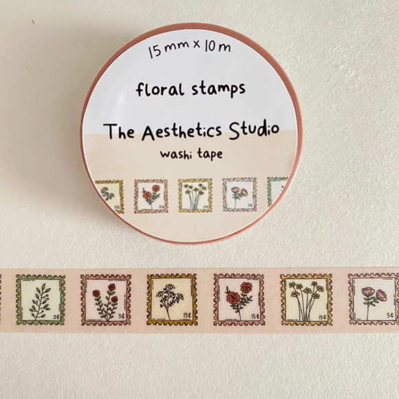 Washi Tape - Floral Stamps
