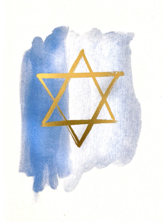 Passover - Watercolour Star