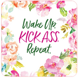 Wake Up, Kick Ass, Repeat Motivational Card Deck