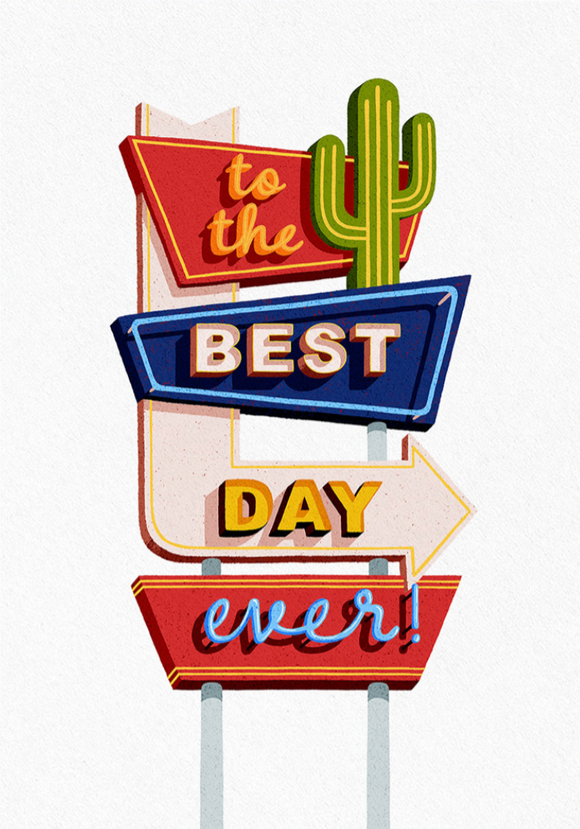 Congratulations - Best Day Ever Sign