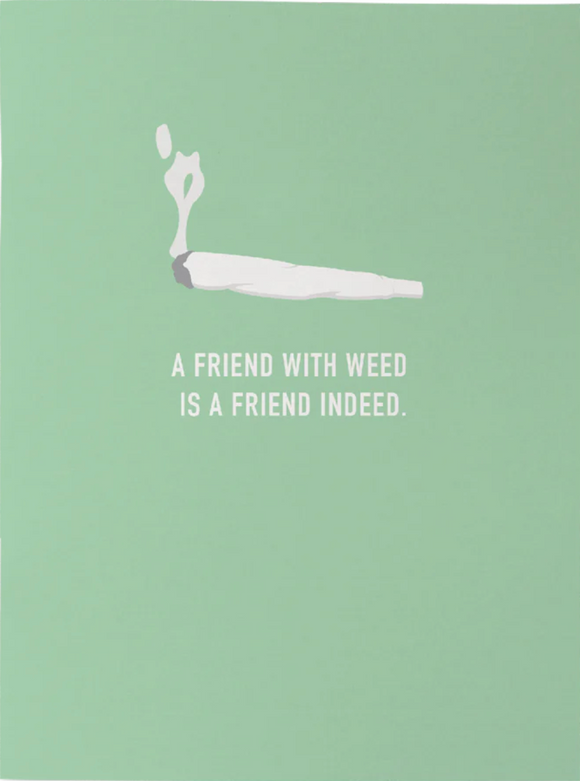 Classy Pocket Notebook - Friend with Weed