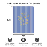 2027 Cabana Stripes Monthly Academic Planner