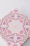 Luxury Stationery Set - Folk Pattern Pink/Purple