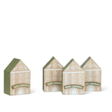 Merry Christmas Wooden House Placecard Holder