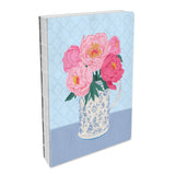 Bouquet on Blue Coptic-bound Lined Journal