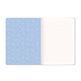 Bouquet on Blue Coptic-bound Lined Journal