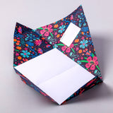 Midnight Garden Pigeon, Floral Folding Letter Set 6-pack