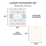 Romantic Rococo Luxury Stationery Set