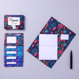 Midnight Garden Pigeon, Floral Folding Letter Set 6-pack