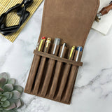 Leather Pen Case - 6 Slot