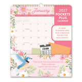 2027 Birds & Blooms Pockets Plus™ Wall Calendar
