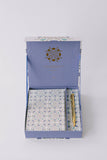 Luxury Stationery Set - Folk Pattern  Green/Blue