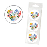 Envelope Seals - Flower Heart