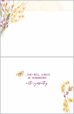 Sympathy - Fields of Flowers & Butterflies