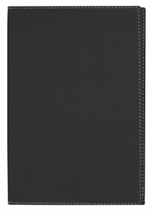 Leather Refillable Pocket Notebook - Black Club