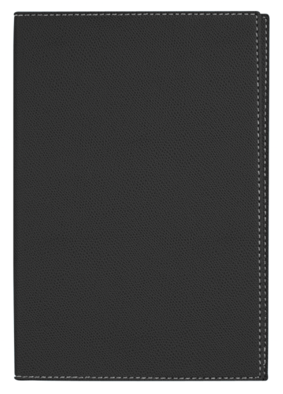 Leather Refillable Pocket Notebook - Black Club