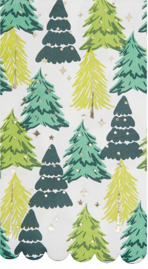 Guest Napkin - Holiday Trees