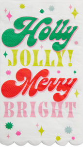 Guest Napkin - Holly Jolly Bright