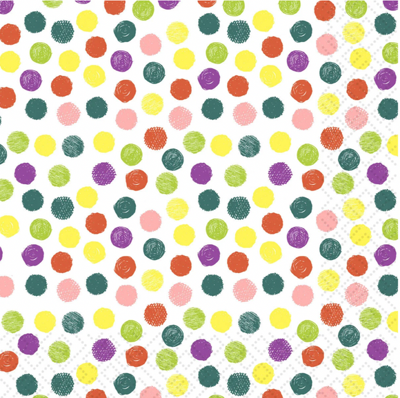 Luncheon Napkin - Playful Dots