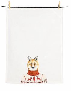 Dressed Fox Kitchen Towel