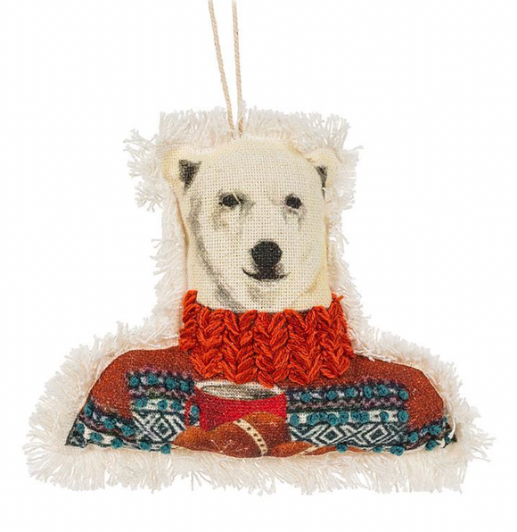 Dressed Polar Bear Ornament