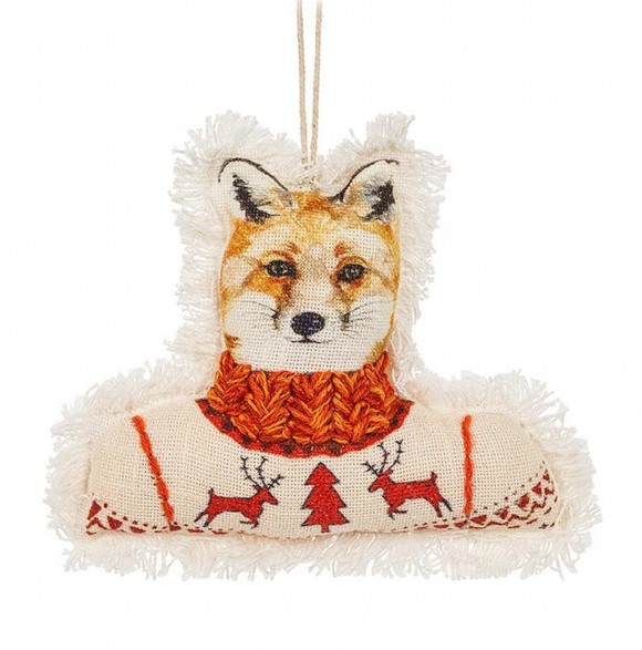 Dressed Fox Ornament