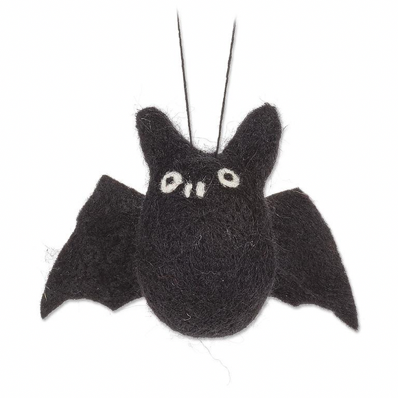 Bat Felted Ornament