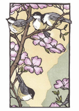 Birthday - Chickadees & Apple Blossoms