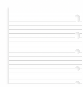 Pocket White Ruled Notepaper