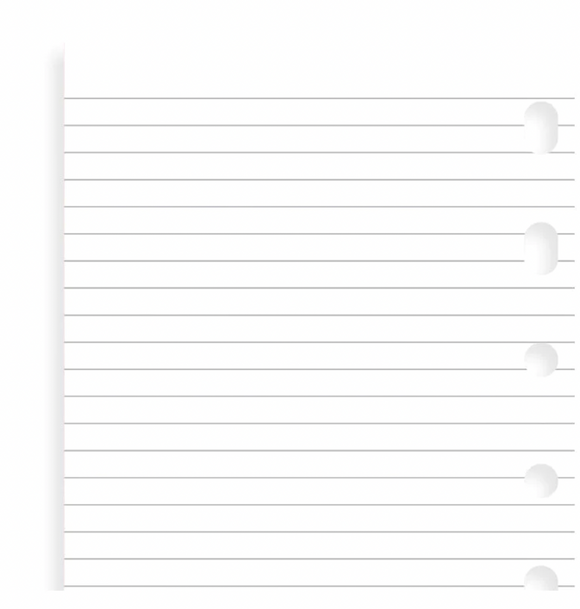 Pocket White Ruled Notepaper