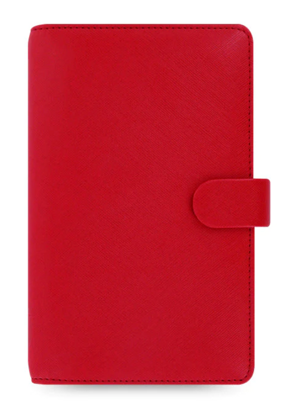 Saffiano Personal Compact Organizer - Red