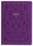 Letts 2024 A5 Woodland Agenda - Purple