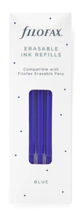 Filofax Erasable Ink Refills in Blue