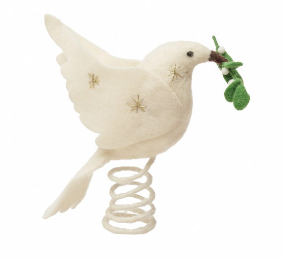 Wool Dove Tree Topper