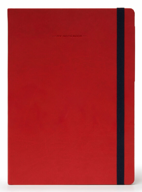 My Notebook Large Lined - Red