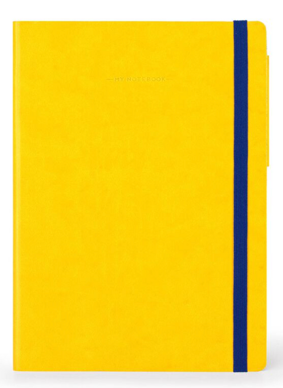 My Notebook Large Lined - Yellow Freesia