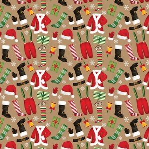 Santa's Wardrobe Jumbo Roll Wrap