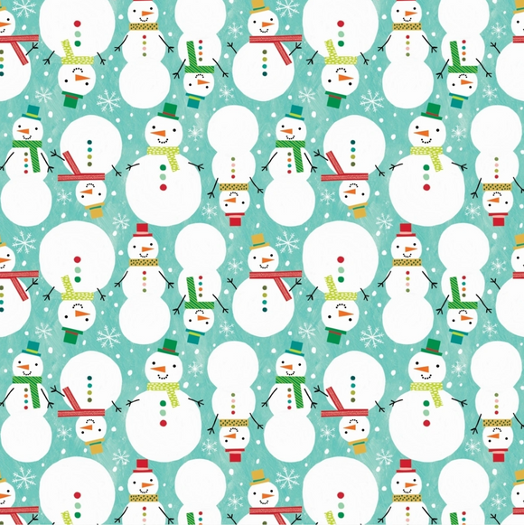 Snowman Celebration Jumbo Roll Wrap