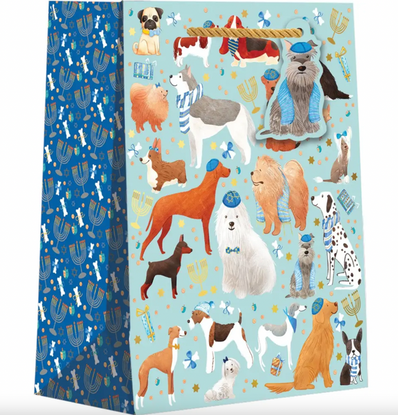 Large Holiday Gift Bag - Yamaka Dog