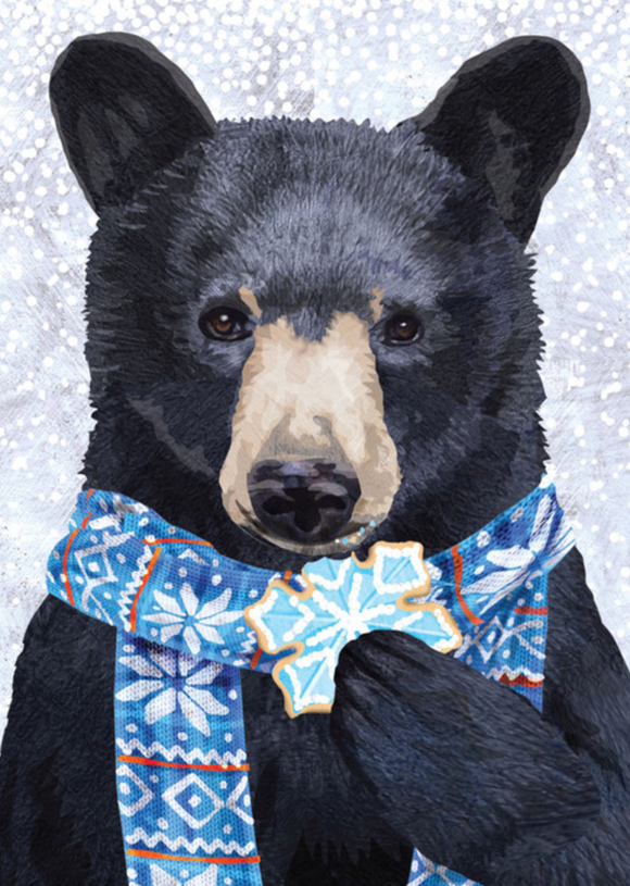 Christmas - Black Bear Cookie