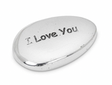 Engraved Pebble "I Love You"