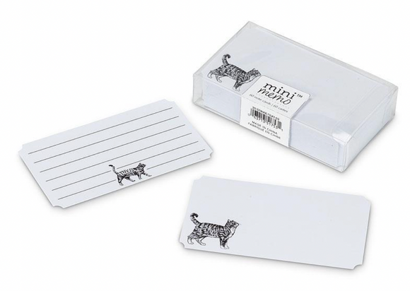 50pc Mini Note Cards - Cat