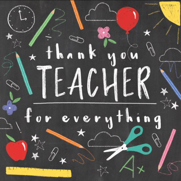Thank You - Teacher (Oversized)
