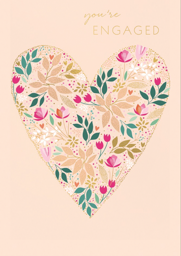 Engagement - Floral Heart