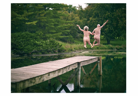 Anniversary - Naked Couple Jumping Off Deck