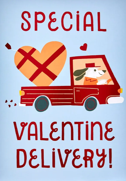 Valentine's - Special Delivery (sticker card)