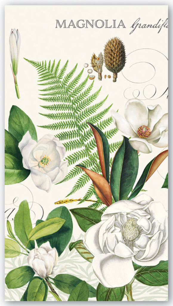 Michel Design Guest Napkin - Magnolia Petals