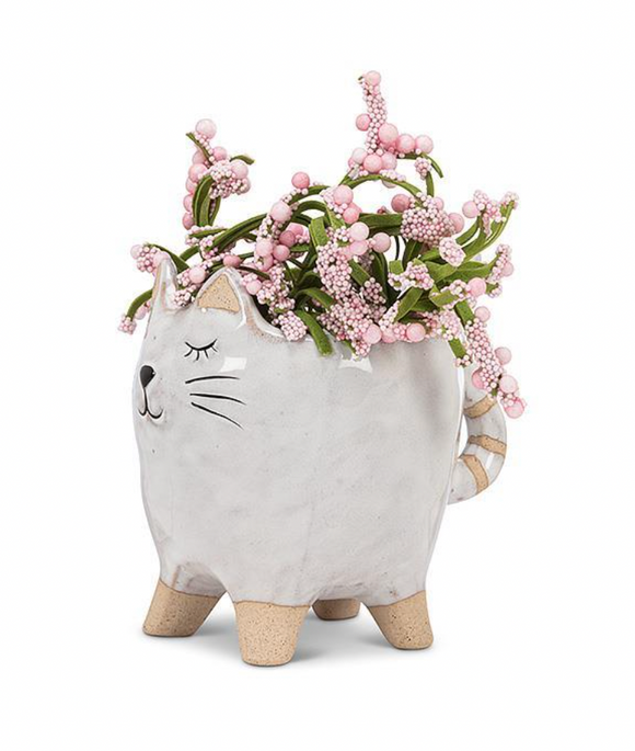 Small Cat with Tail Planter