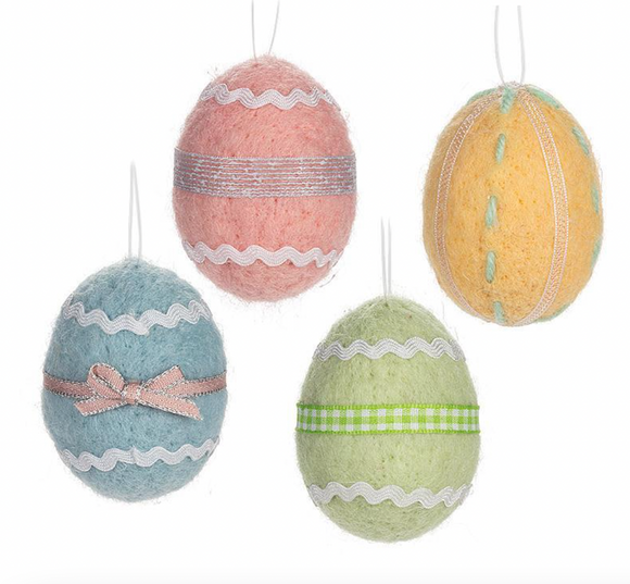 Decorative Hanging Felt Eggs
