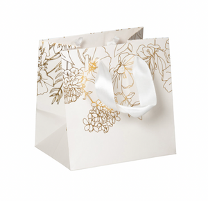 Daisy Small Gift Bag - Ivory Floral